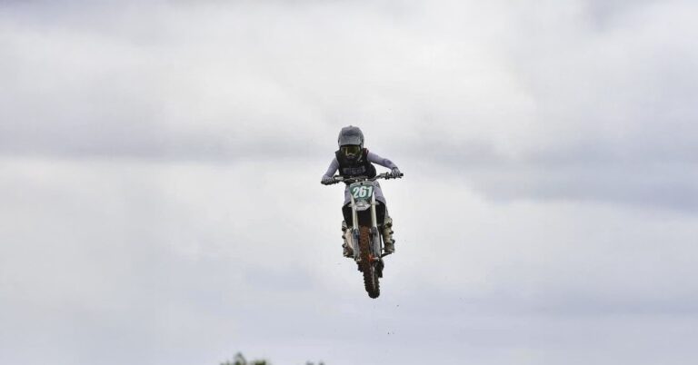 Jaden jumping on motorbike