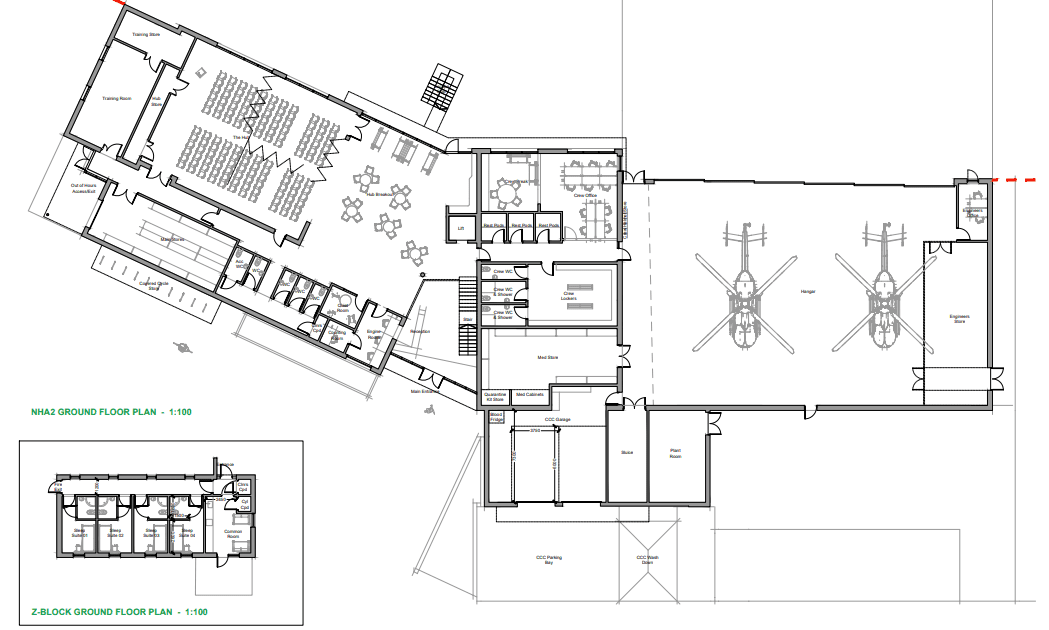 New Cambridge air base ground floor plans