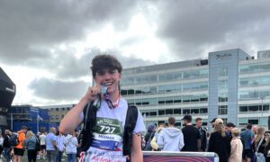 Fintan taking part in Ipswich marathon