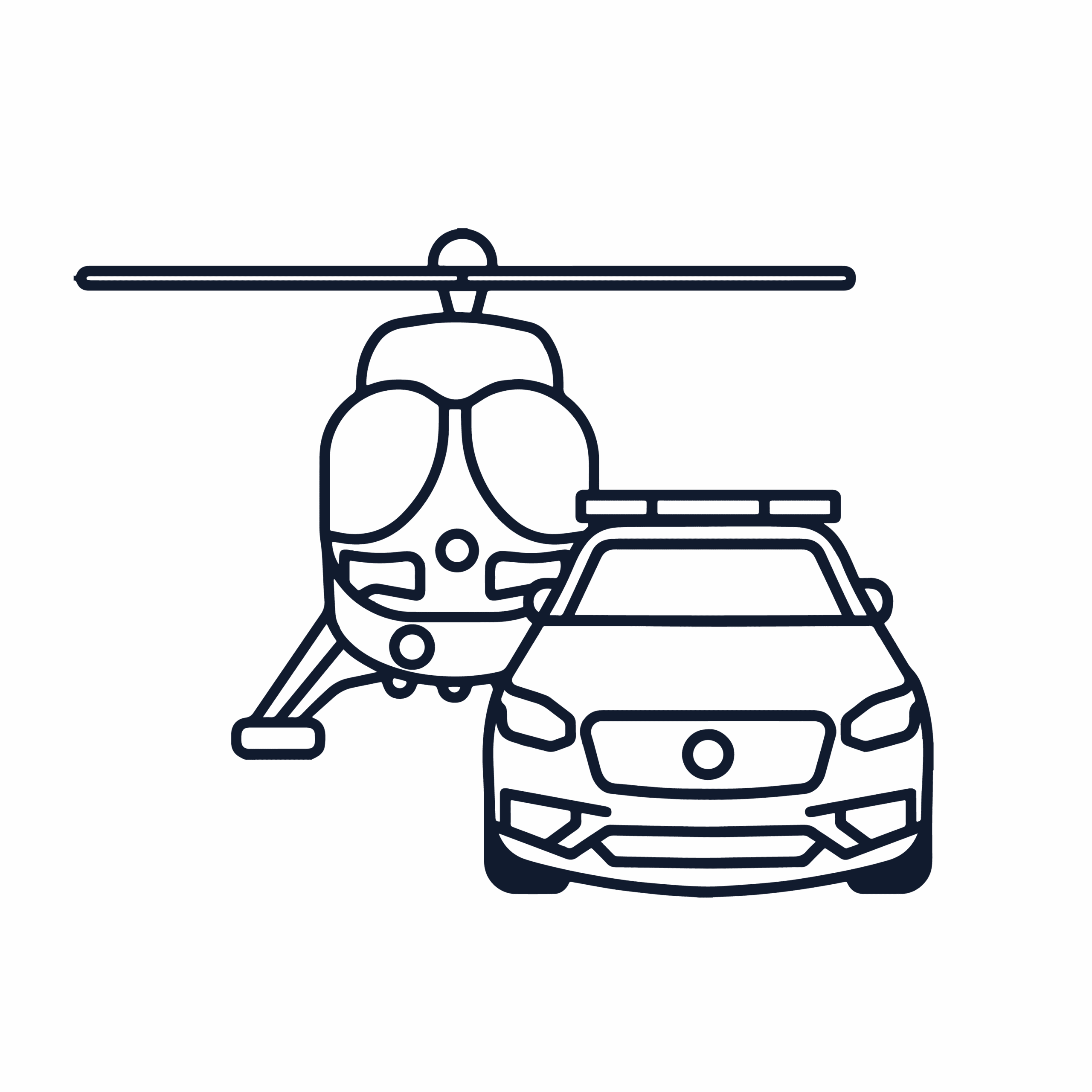 helicopter/ critical care car facing icon