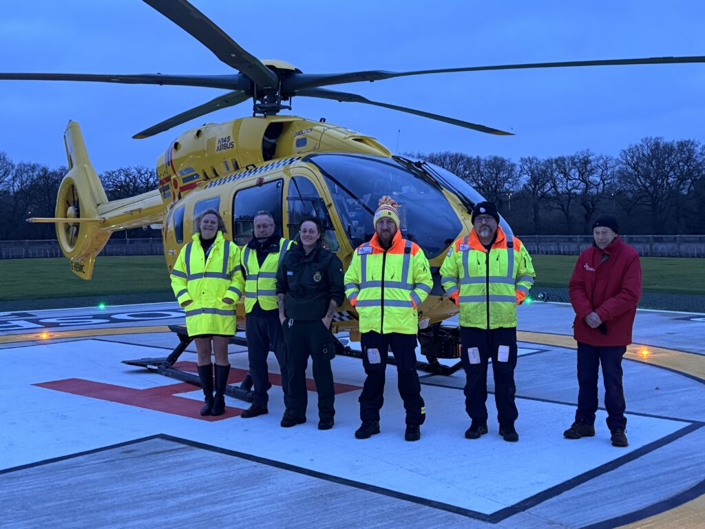 QEH, EEAST and EAAA teams at the new helipad