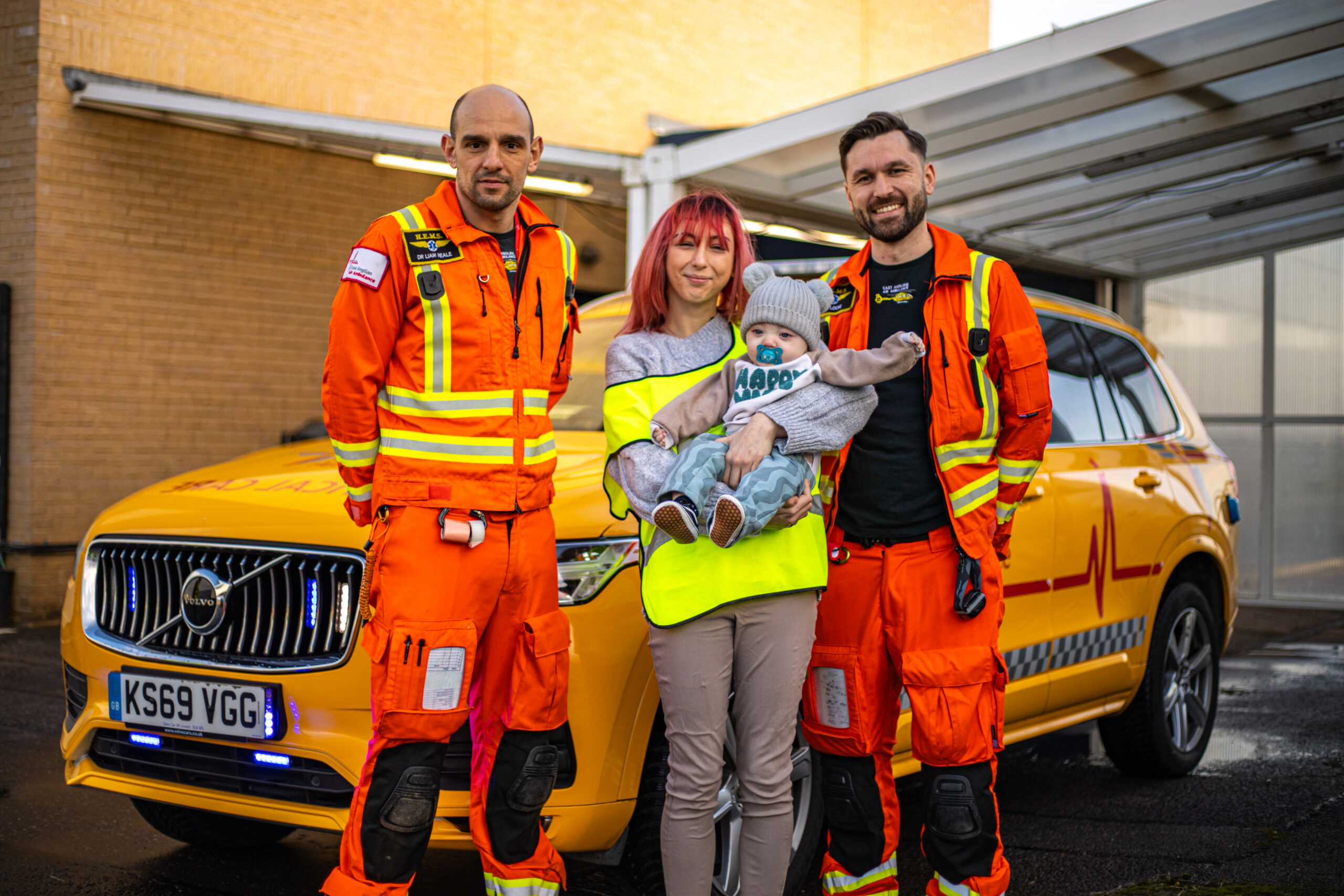 Mia and Baby Clayton with Crew and CCC