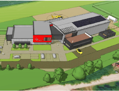 Image render of Cambridge air base.