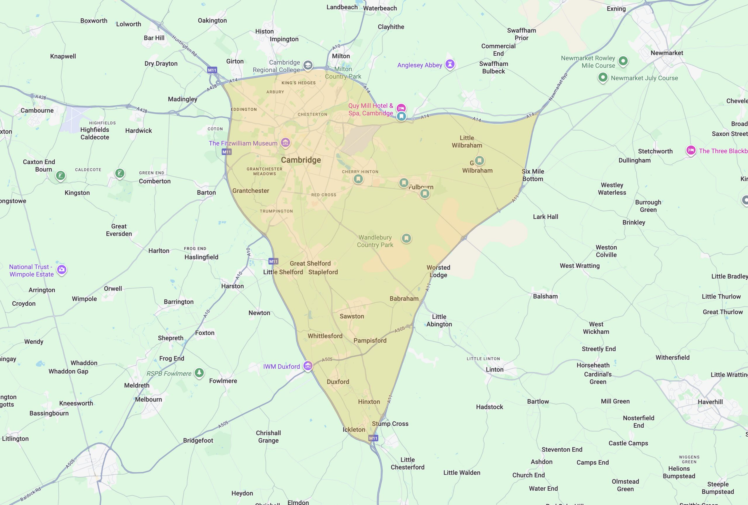 Cambridge Air Base - search locations