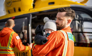 EAAA Critical Care Paramedic with Baby Clayton