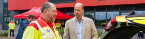 Prince William at Helimed House