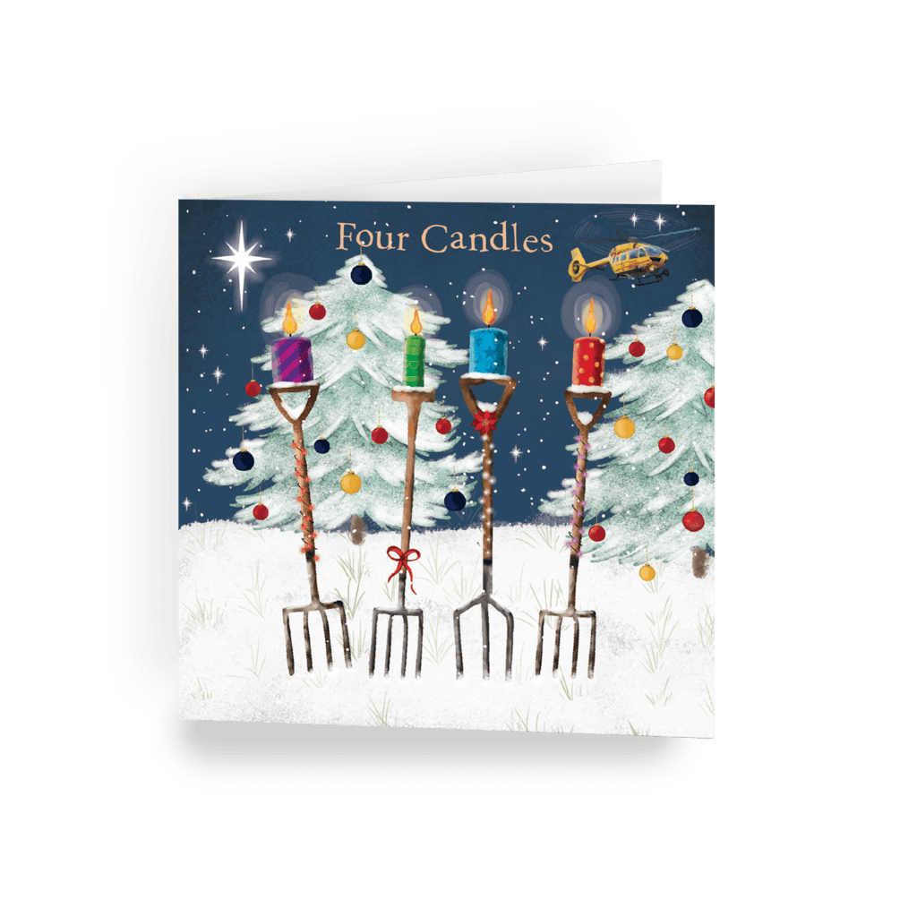 East Anglian Air Ambulance Four Candles Christmas card