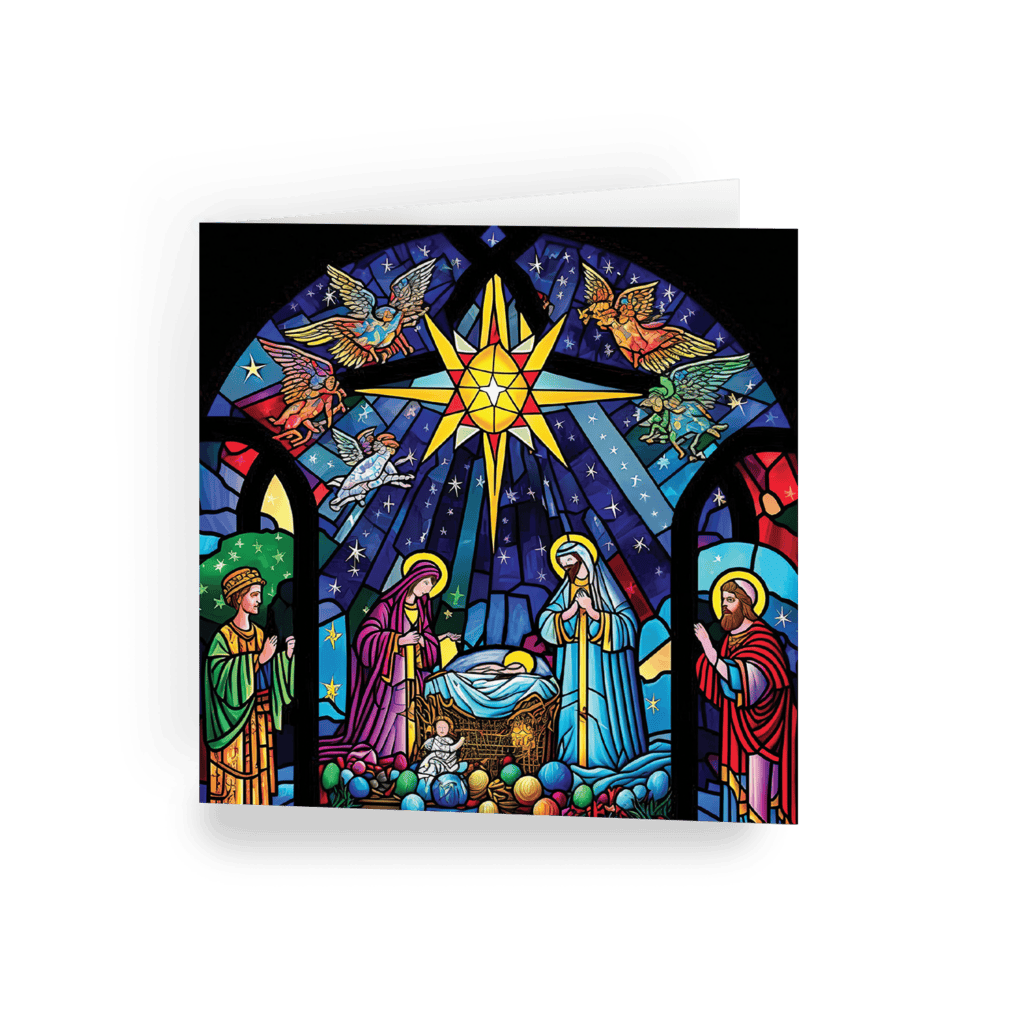 East Anglian Air Ambulance Holy Window Christmas card