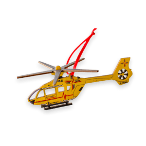 East Anglian Air Ambulance Wooden Helicopter decoration
